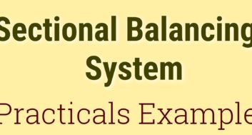 Sectional balancing system Practical Examples