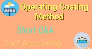 Operating Costing Question Answers Cost Accounting