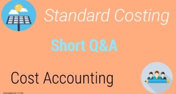 Standard Costing Top Questions Answers