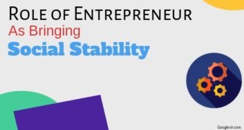 Role of Entrepreneurs in Bringing Social Stability