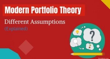 key assumption of modern portfolio theory