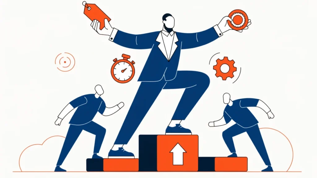 Operations manager competing on price, quality, speed and flexibility, illustrating competitive dimensions