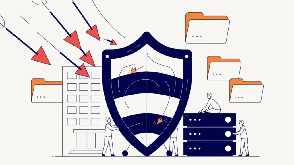 Digital shield protecting an office and data from malware