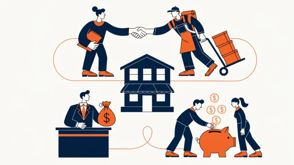 Business owner dealing fairly with suppliers, bankers and depositors, illustrating entrepreneur responsibilities